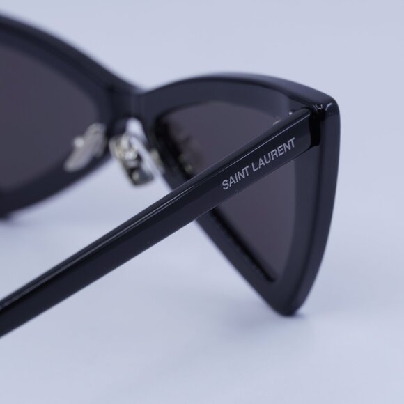 🕶️ New Saint Laurent SL207 JERRY 005 Sunglasses - Shiny Black Frame - Picture 10 of 12